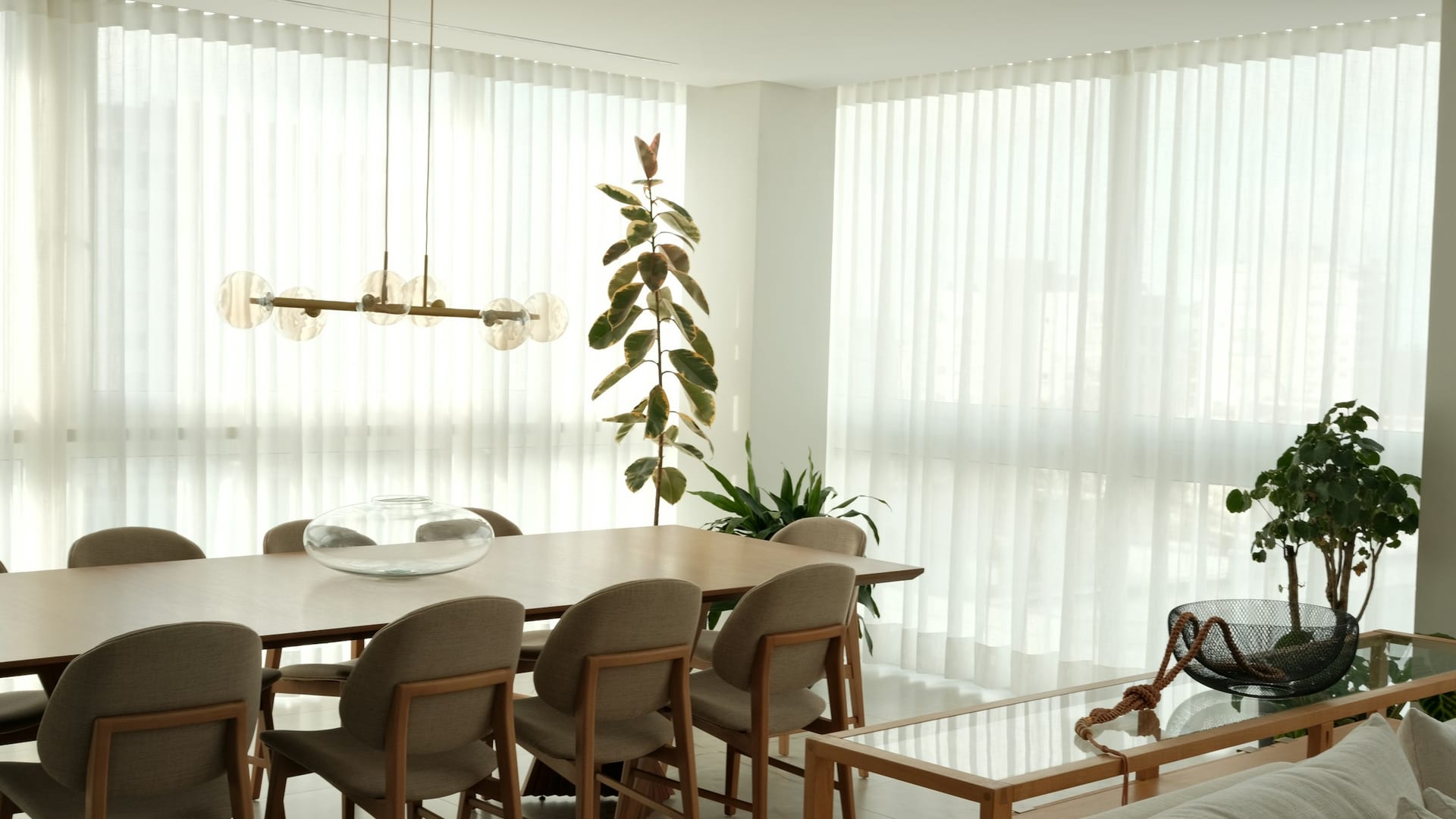 Vertical blinds for a Camarillo sliding door opening